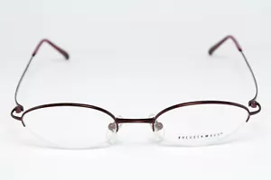 FREUDENHAUS Re-Flex RED Vintage Eyeglasses TITANIUM Lightweight Half Burgundy - Picture 1 of 8
