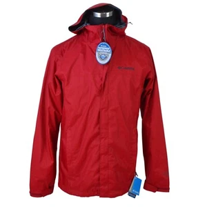 NEW Columbia Mens Watertight II Jacket Small Red OmniTech Outdoors Hiking - Picture 1 of 11