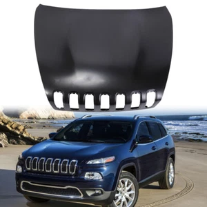 New Hood Panel Direct Replacement Fits For 2014-2018 Jeep Cherokee Primed Steel - Picture 1 of 11