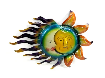 Sun and Moon Metal Wall Art Sculpture for Home Design Indoor Outdoor Décor - Image 1 of 4