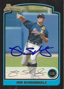 Jon Schuerholz Atlanta Braves 2003 Bowman Signed Card 