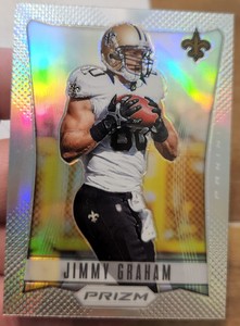 JIMMY GRAHAM 2012 PRIZM PRIZMS FOOTBALL SILVER REFRACTOR RARE AND MINT!!