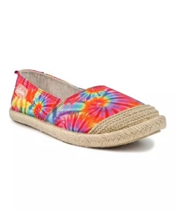 Sugar Women's Evermore WSF457 Espadrille Flats Shoes Tie Dye Slip-On Pink Size 7 - Picture 1 of 6