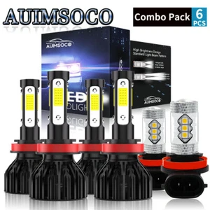 For Nissan Murano 2015-2018 Super Bright LED Headlight Kit Bulb Combo H9+H11+H11 - Picture 1 of 12
