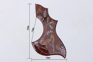 Hummingbird Abalone Pickguard  Acoustic Guitar, Adhesive back - Picture 1 of 11