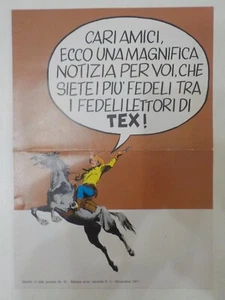 Tex Depliant Pubblicità Indiani Praterie Allegato al n 133 - COMPRO FUMETTI SHOP - Picture 1 of 5