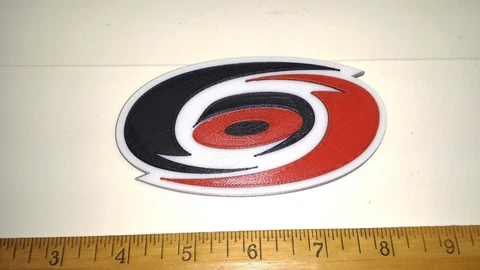 Carolina Hurricanes 3D Hockey Logo - Emblem, Ornament or Magnet !! Cover