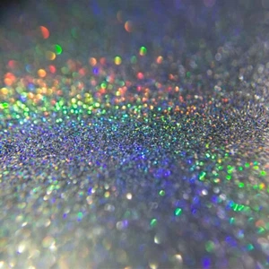 High Grade Silver Holographic Rainbow Glitter - Picture 1 of 3