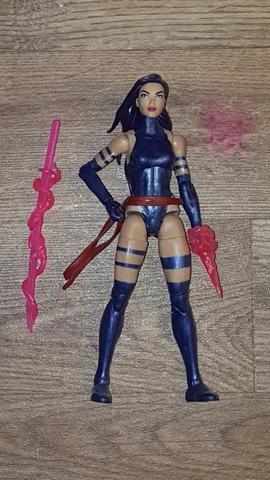 Marvel Legends Psylocke Apocalypse BAF Wave Purple Hair Variant X-Men Hasbro Cover