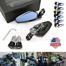 Fit For Kawasaki Ninja ZX-6R ZX7R ZX9R ZX10R Handle Bar End Rear Side Mirrors