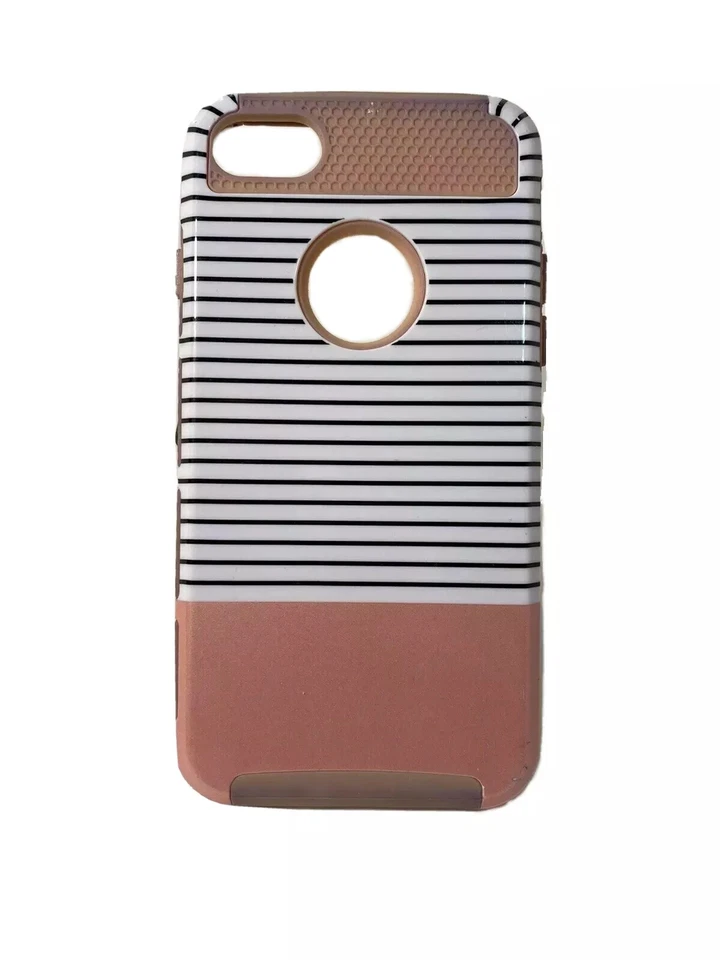 Funda a rayas rosa Ulak para iPhone 7 Foto 1 de 2