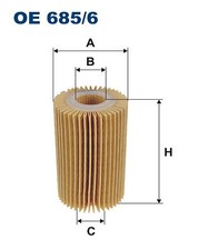 FILTRON OE 685/6 OIL FILTER FOR LEXUS,TOYOTA