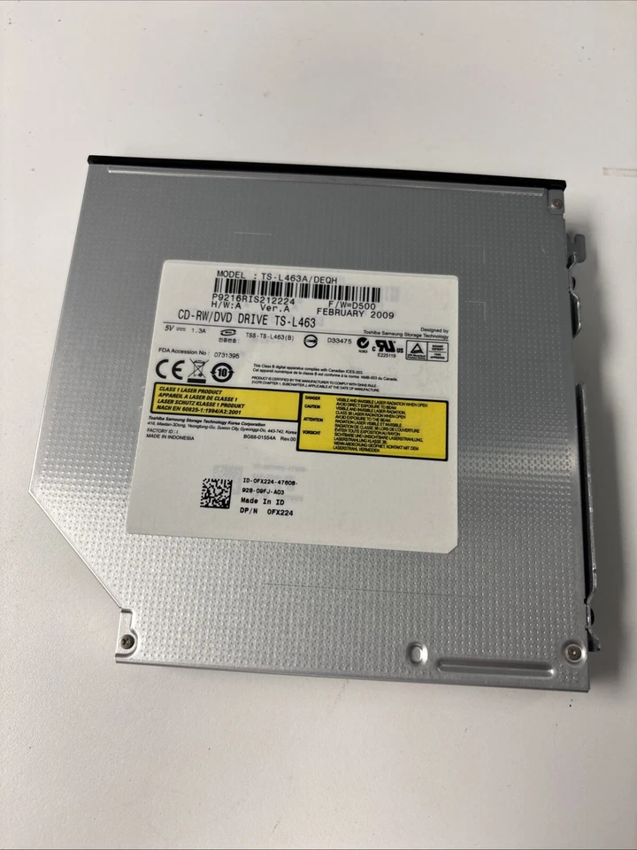 HITACHI DELL 0FX224 TS-L463 DVD-RW CDRW Optical Drive for Optiplex 755 760 780 - Image 1 of 4