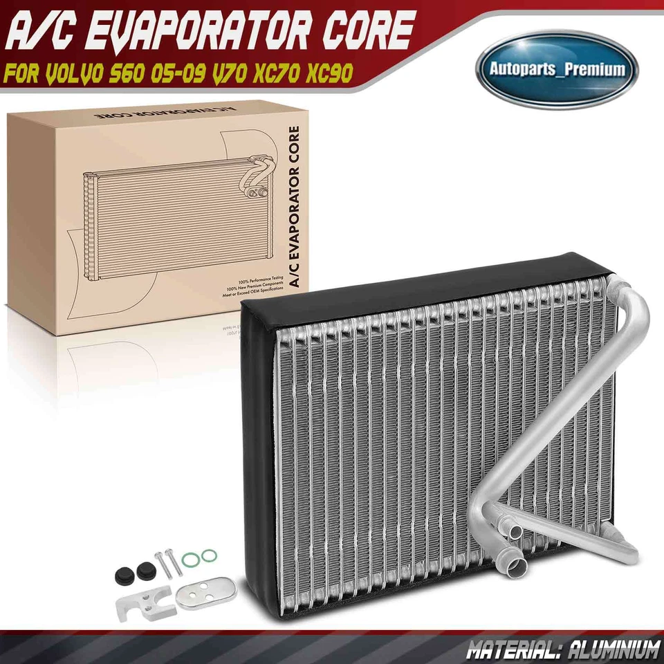 Núcleo evaporador de aire acondicionado para Volvo S60 2005-2009 V70 XC70 2005-2007 XC90 2005-2014 Foto 1 de 4