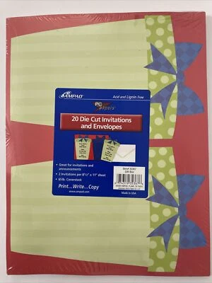 Invitaciones y sobres troquelados regalo fiesta celebrar NUEVO por AMPAD Foto 1 de 4