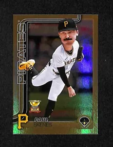 2025 Topps Series 1 Celebration Paul Skenes Gold /50 Big Head Variation SSP - Picture 1 of 2
