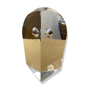 $190 Global Views Small Crystal Owl Decorative Accent Table Office Sculpture - Picture 1 of 12