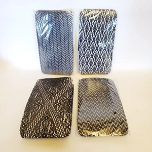 4 Pair Patterned Fishnet Tights Black Net Stockings Pantyhose Variety Pack S/M - Picture 1 of 6
