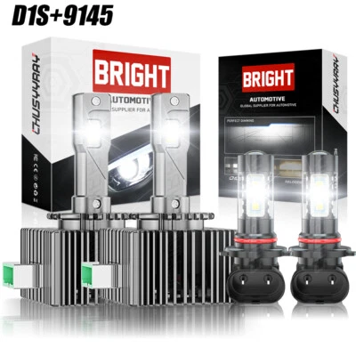 4X Faro HID D1S 9145 + Bombillas antiniebla LED para Mitsubishi Eclipse 2009-2012 Foto 1 de 4