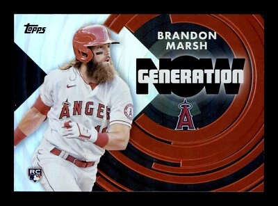 2022 Topps #GN-31 Brandon Marsh Rookie Card RC Generation Now Angels Baseball - Image 1 of 2