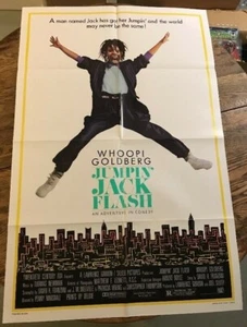 Jumpin Jack Flash 1986 one sheet movie poster 27X41 WHOOPIE GOLDBERG - Picture 1 of 5