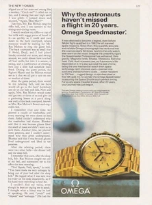 OMEGA Speedmaster Nasa Astronaut Watch Original 1981 Vintage Print Ad!! - Picture 1 of 1