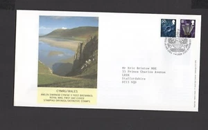 RARO!  2008 GALES 50p 81p Regionales FDC dirigido a ERIC BRISTOW MBE DARTS - Imagen 1 de 1