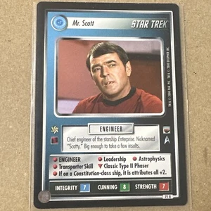 Star Trek CCG The Trouble With Tribbles Mr. Scott TTWT carta rara 71R mai giocata - Foto 1 di 2