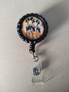 Black Girl magic African American work Id retractable reel badge nurse cna dr - Picture 1 of 1