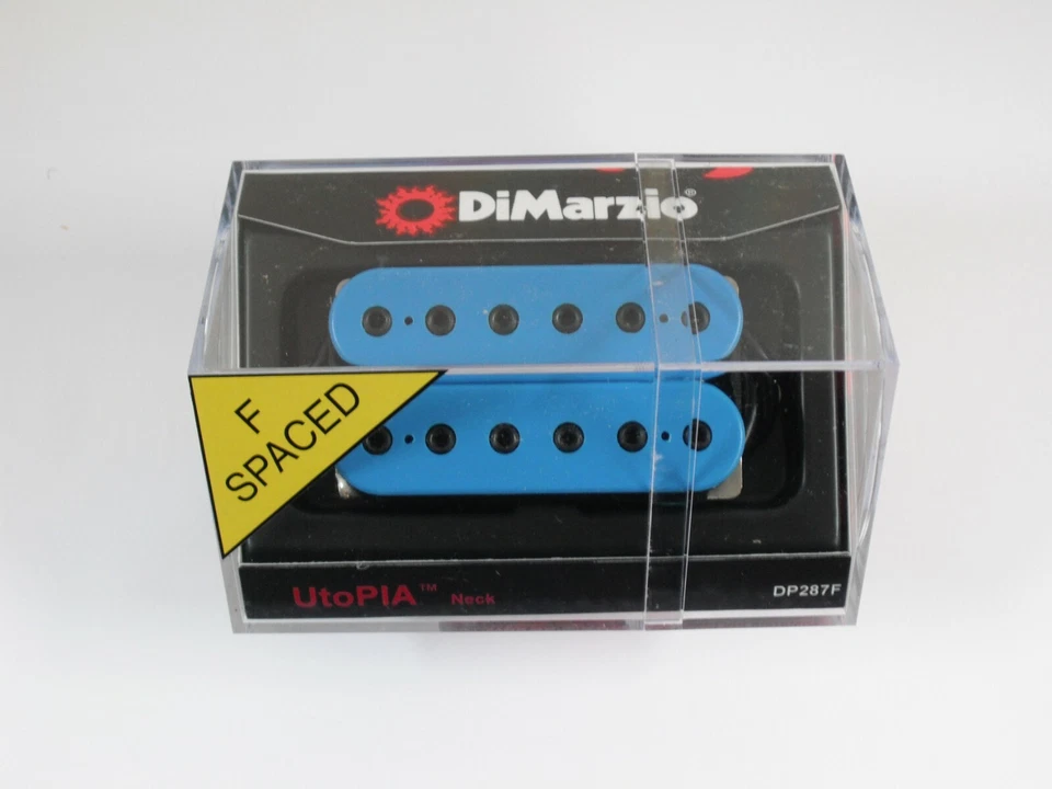 DiMarzio F-Spaced Utopia Neck Humbucker Blue W/Black Poles DP 287 F - Image 1 of 1