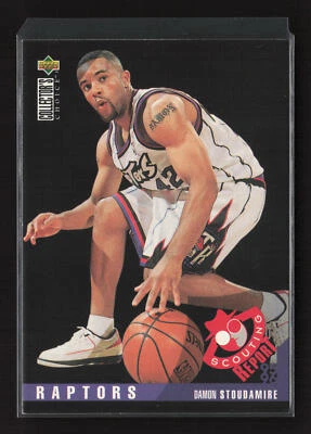 1995-96 UD Collector's Choice Platinum #346 Damon Stoudamire Raptors RC - Image 1 of 2