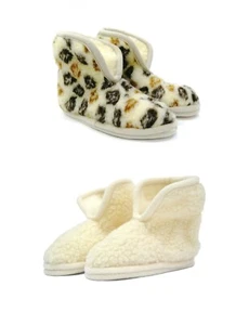 Woollen Slippers, shoes, boots,EU MERINO NATURAL WOOL 100% GOOD GIFT!!! BOTKI - Picture 1 of 14