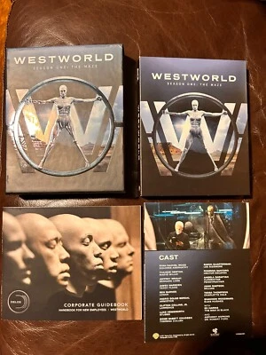 Westworld Season 1 The Maze Blu Ray 3 Disc Set Collectible Booklet HBO Like New Foto 1 de 4