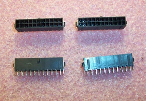 QTY (10) 22 POSITION VERTICAL MALE HEADERS 3mm MICRO MATE-N-LOK 2-794680-2 TYCO - Picture 1 of 3