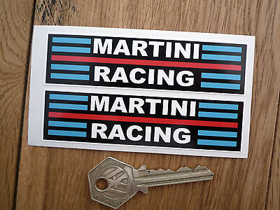 MARTINI RACING Race Rally Car STICKERS 4  Pair Lancia Porsche Alfa Brabham Tecno • 2.75€