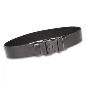 Protec 2" black leather belt with security buckle - Picture 1 of 1