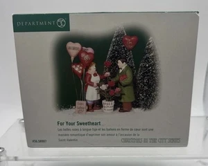 Dept 56 Christmas in the City FOR YOUR SWEETHEART 58987 Hearts/Love/Roses - Picture 1 of 6