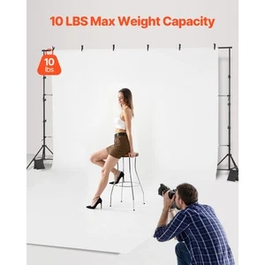 Backdrop Stand Kit with 2 Tripods for Party Photo Studio Setup - Picture 1 of 12
