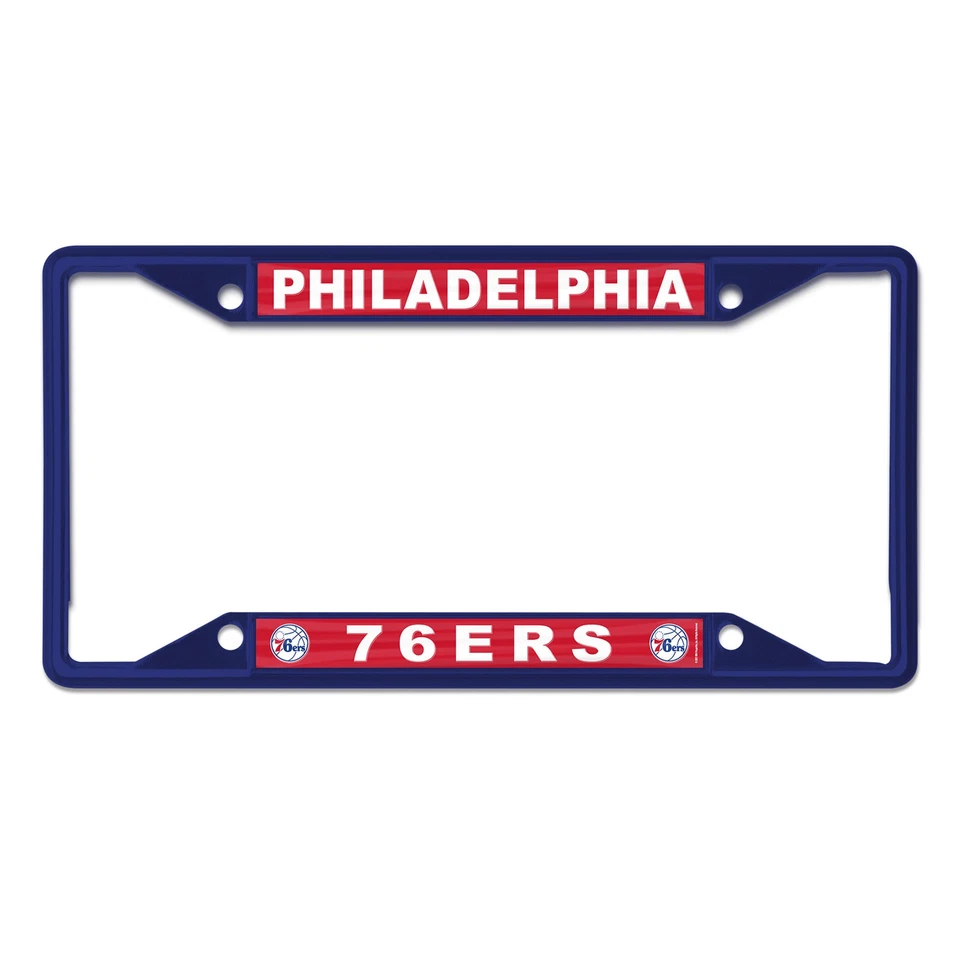 WinCraft Philadelphia 76ers Chrome Colored License Plate Frame - Image 1 of 1