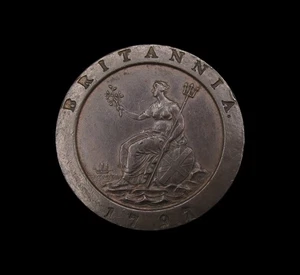 GEORGE III 1797 CARTWHEEL COPPER TWOPENCE - HIGHER GRADE - Picture 1 of 2