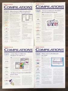 1994, 1995 Compilations Newsletter by Micro Focus - Lot of 4 - Picture 1 of 2