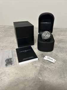 Emporio Armani AR5964 Sportivo Grey Dial Stainless Steel Chronograph Men's Watch - Picture 1 of 9