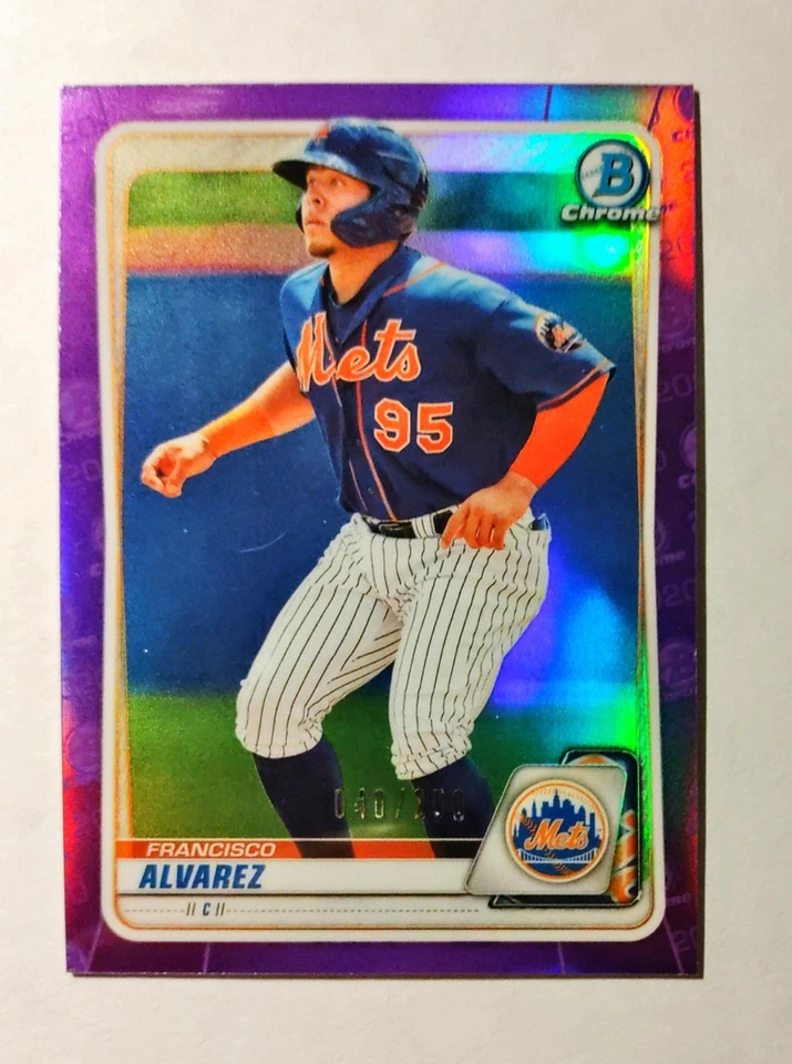 2020 Francisco Alvarez Bowman Chrome #BD-143 Prospect PURPLE REFRACTOR 40/250 i6 - Image 1 of 1