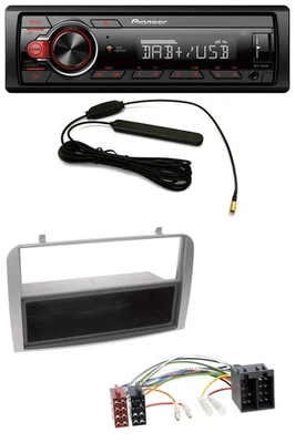 Pioneer MP3 DAB 1DIN AUX USB Autoradio für Alfa Romeo 147 GT silber Ablagefach - Bild 1 von 4