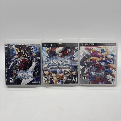 Lot of 3 Blazblue PS3 Games Bundle Calamity Trigger & Continuum Shift & Extended - Image 1 of 4