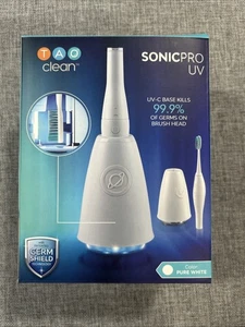 TAO Clean Sonic Pro UV Rechargeable Toothbrush Sanitizing Station Base Whitening - Picture 1 of 6
