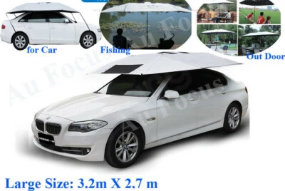 New Portable Manual Car Tent Umbrella Sun Shade Roof Cover UV Outdoor with Stand - image 1 of 4