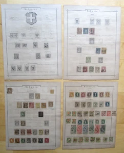 Lot Schweiz + Portomarken (viele hohe Werte) aus Universal Album von 1891 - Bild 1 von 16