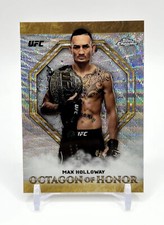 Max Holloway 2019 Topps UFC Chrome Octagon of Honor Wave Refractor /99 Card SSP