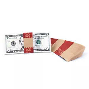 Natural Kraft Saw-Tooth $500 Currency Band (500) - Picture 1 of 2